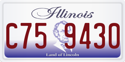 IL license plate C759430