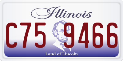 IL license plate C759466