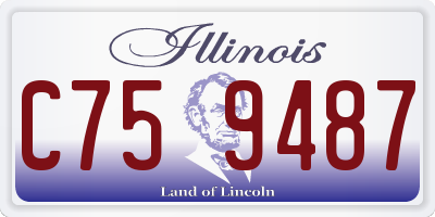 IL license plate C759487