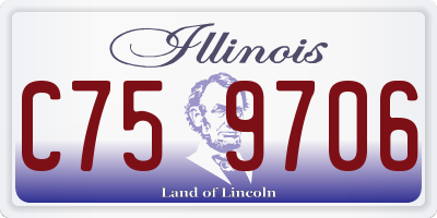 IL license plate C759706