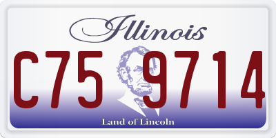 IL license plate C759714