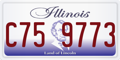 IL license plate C759773