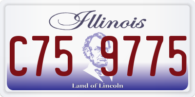 IL license plate C759775