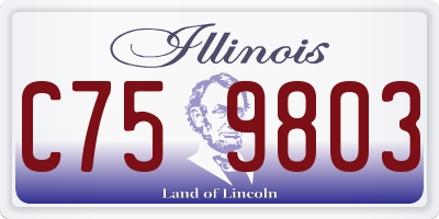 IL license plate C759803