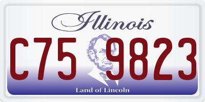 IL license plate C759823