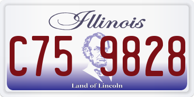 IL license plate C759828