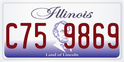 IL license plate C759869