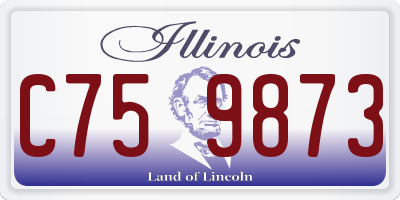 IL license plate C759873