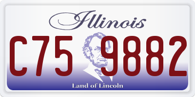 IL license plate C759882