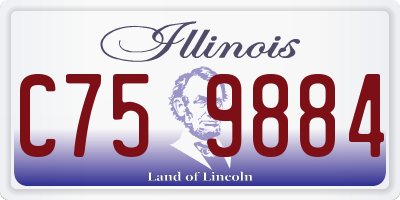 IL license plate C759884