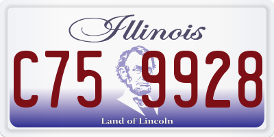 IL license plate C759928