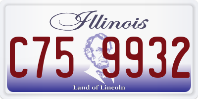 IL license plate C759932