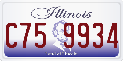 IL license plate C759934