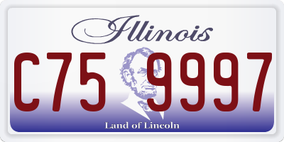 IL license plate C759997