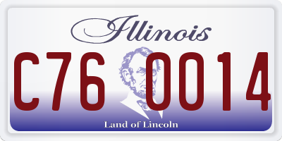 IL license plate C760014