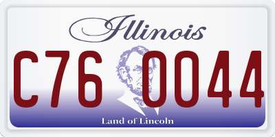 IL license plate C760044