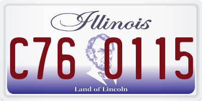 IL license plate C760115