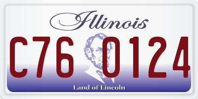 IL license plate C760124