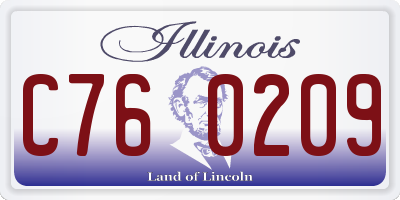 IL license plate C760209