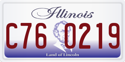 IL license plate C760219