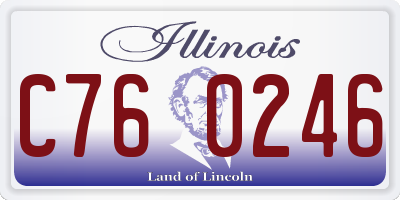 IL license plate C760246