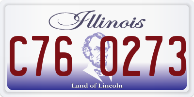 IL license plate C760273