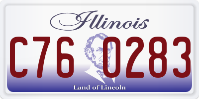 IL license plate C760283