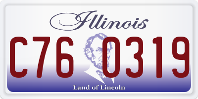 IL license plate C760319