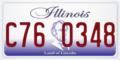 IL license plate C760348