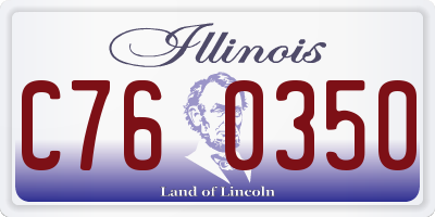 IL license plate C760350