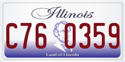 IL license plate C760359