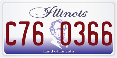 IL license plate C760366