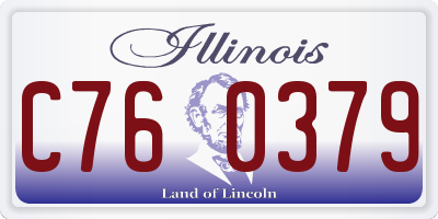 IL license plate C760379