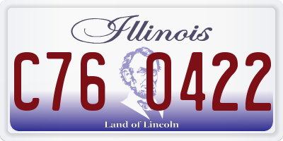 IL license plate C760422