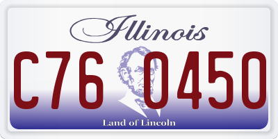 IL license plate C760450