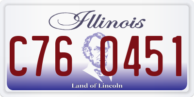 IL license plate C760451