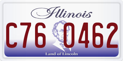 IL license plate C760462