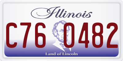 IL license plate C760482