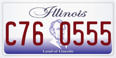 IL license plate C760555