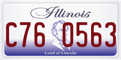 IL license plate C760563