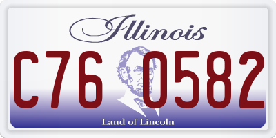 IL license plate C760582