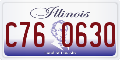 IL license plate C760630