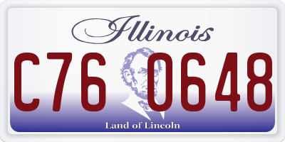 IL license plate C760648