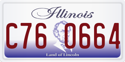 IL license plate C760664
