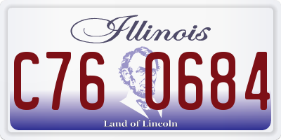 IL license plate C760684