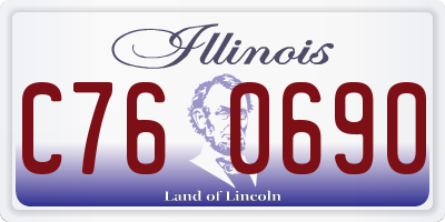 IL license plate C760690