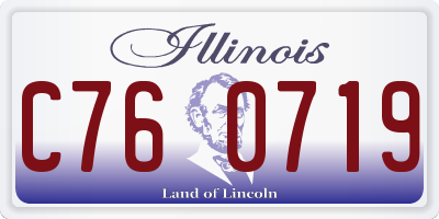 IL license plate C760719