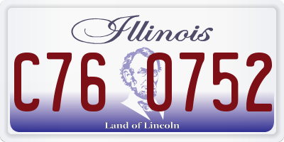 IL license plate C760752