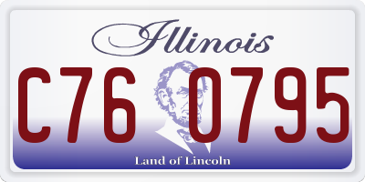 IL license plate C760795