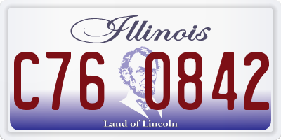 IL license plate C760842
